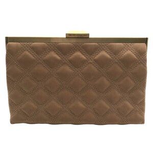 Rachel Roy Tan Quilted Clutch